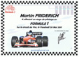 Martin Friderich F1-Attest